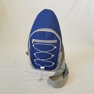 NEW! Lightweight Navy & Grey Sling/Shoulder/Crossbody Bag with Adjustable Strap